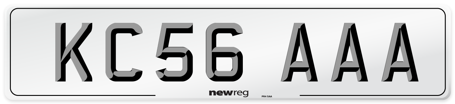 KC56 AAA Number Plate from New Reg